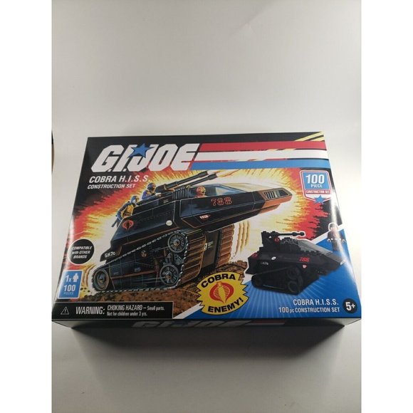 GI Joe Cobra Hiss Tank Building Hasbro Construction Set Sealed NEW 100 Pieces - Picture 1 of 4